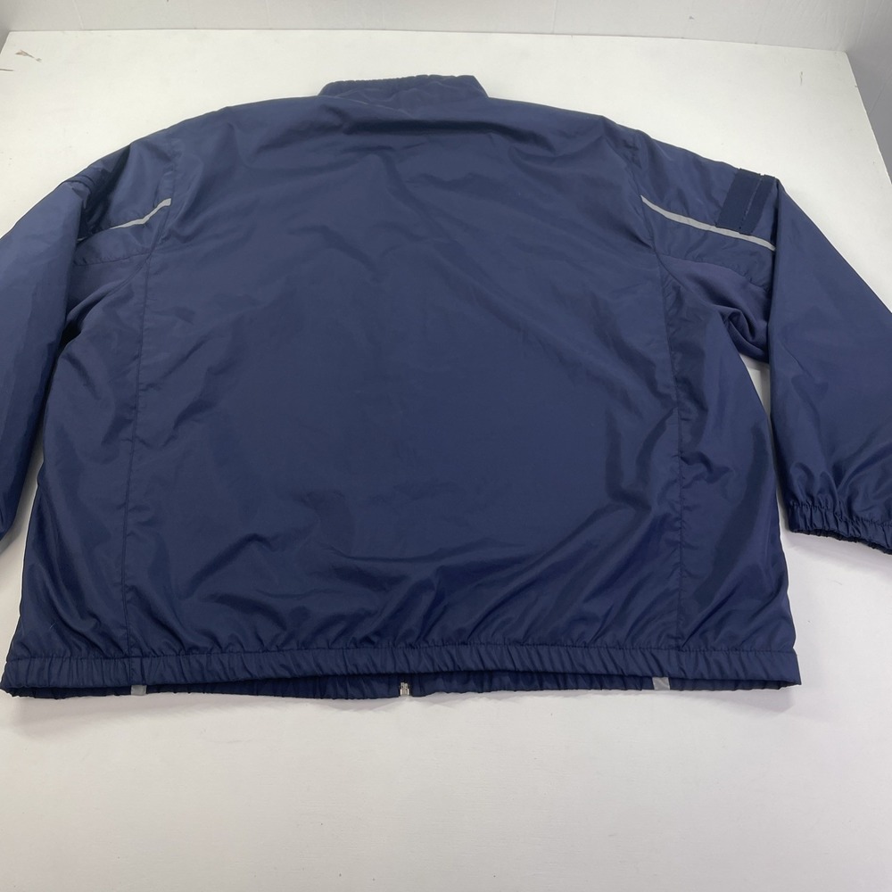 Starter Jacket Men's Size XXL Windbreaker Full Zip Track Stand Up Neck Navy Blue - Picture 7 of 9